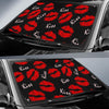 Load image into Gallery viewer, Red Lips Kiss Pattern Print Car Sun Shade-grizzshop