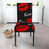 Red Lips Kiss Pattern Print Chair Cover-grizzshop