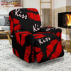 Red Lips Kiss Pattern Print Recliner Cover-grizzshop