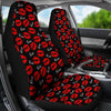 Red Lips Kiss Pattern Print Universal Fit Car Seat Cove-grizzshop