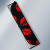 Red Lips Kiss Print Pattern Car Sun Shade-grizzshop