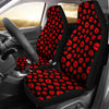 Red Lips Kiss Print Pattern Universal Fit Car Seat Cove-grizzshop