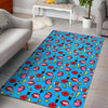 Red Lips Lipstick Pattern Print Floor Mat-grizzshop