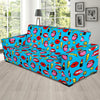 Red Lips Lipstick Pattern Print Sofa Covers-grizzshop