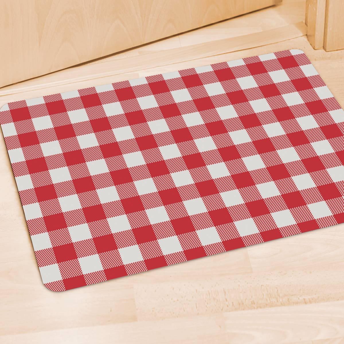 Red Lumberjack Door Mat-grizzshop