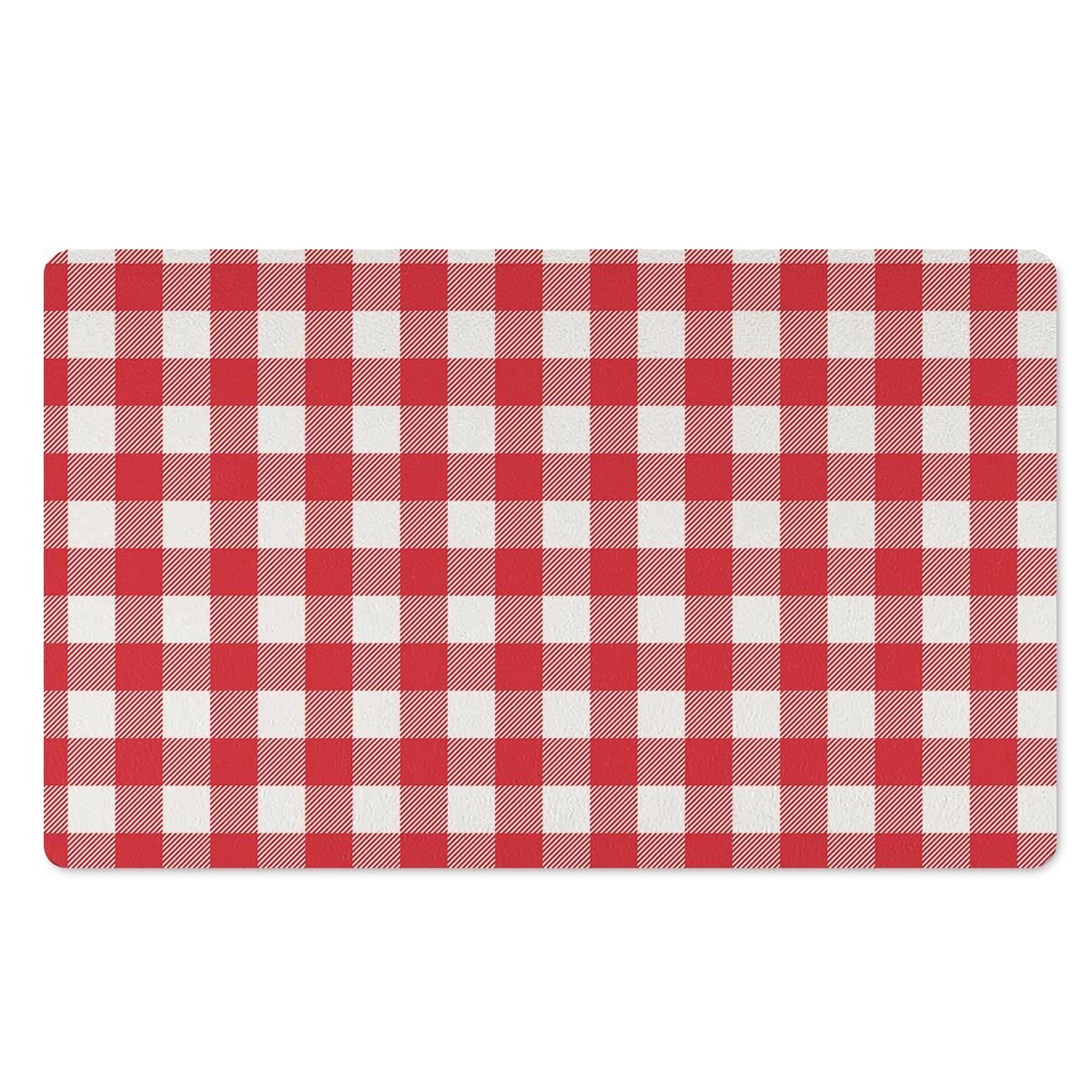 Red Lumberjack Door Mat-grizzshop