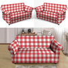 Red Lumberjack Loveseat Cover-grizzshop