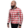 Red Lumberjack Men's Bomber Jacket-grizzshop