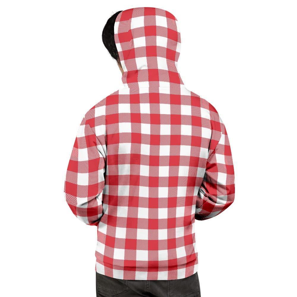 Red Lumberjack Men's Hoodie-grizzshop