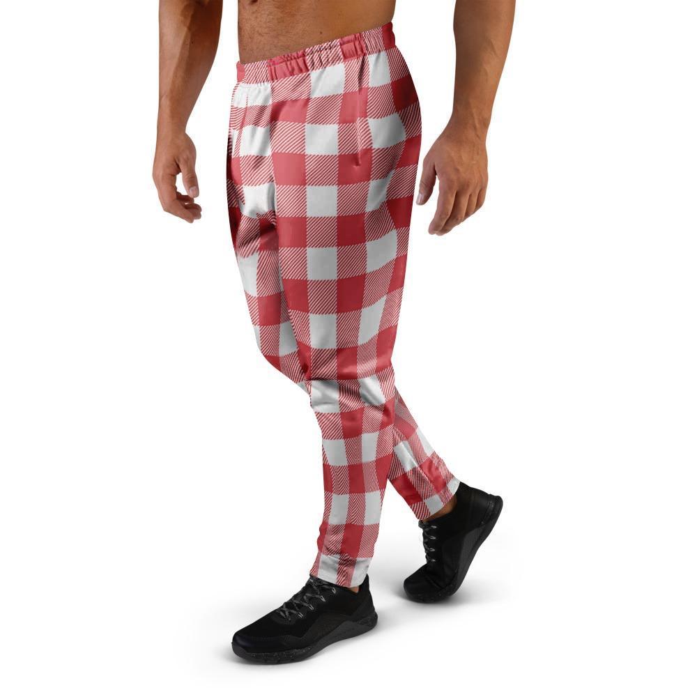 Red Lumberjack Men's Joggers-grizzshop