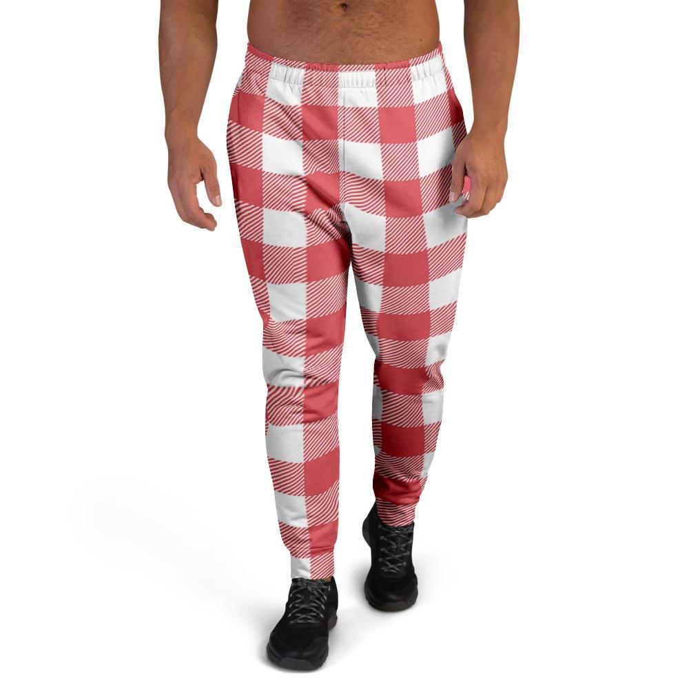 Red Lumberjack Men's Joggers-grizzshop