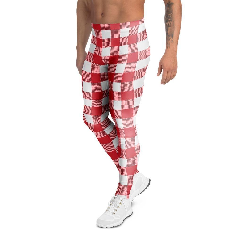 Red Lumberjack Men's Leggings-grizzshop