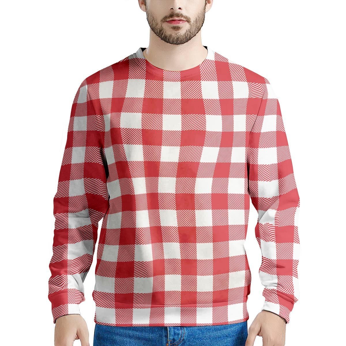 Red Lumberjack Men's Sweatshirt-grizzshop