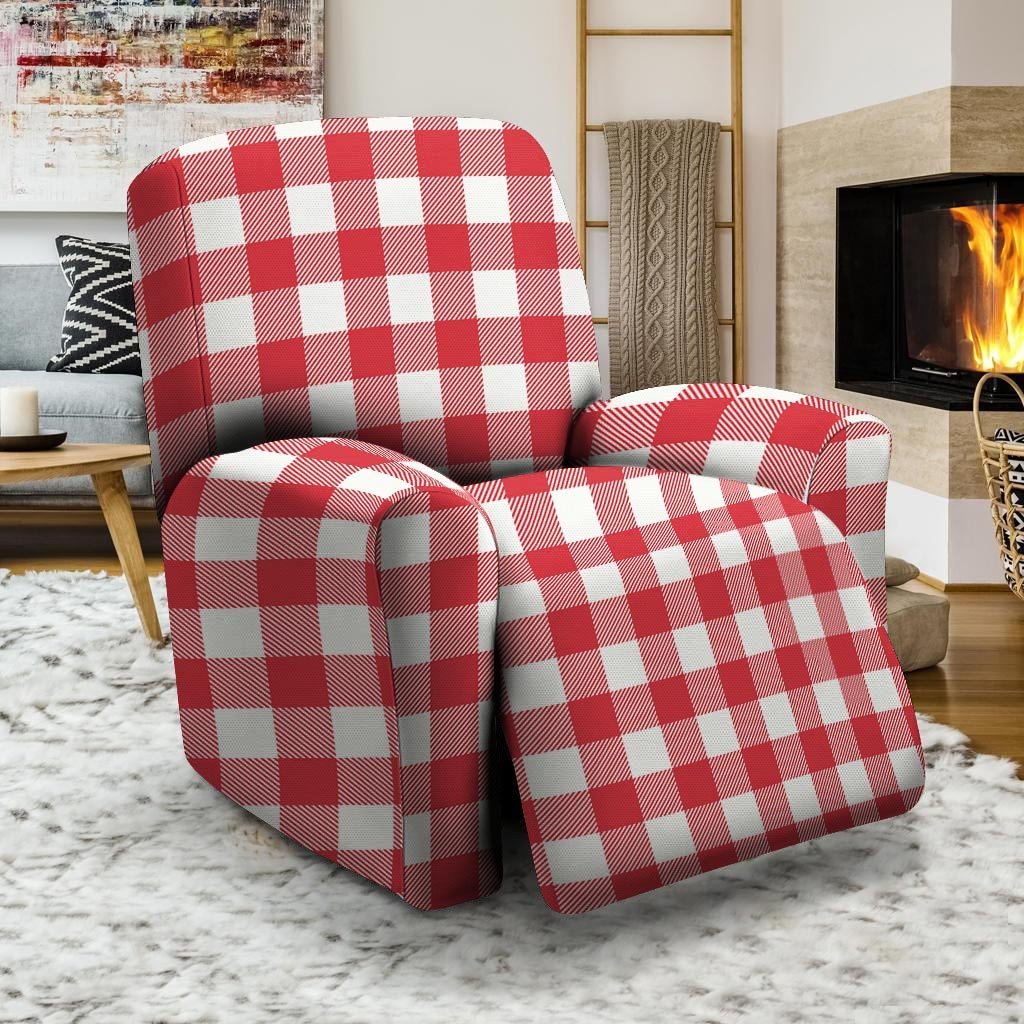 Red Lumberjack Recliner Cover-grizzshop