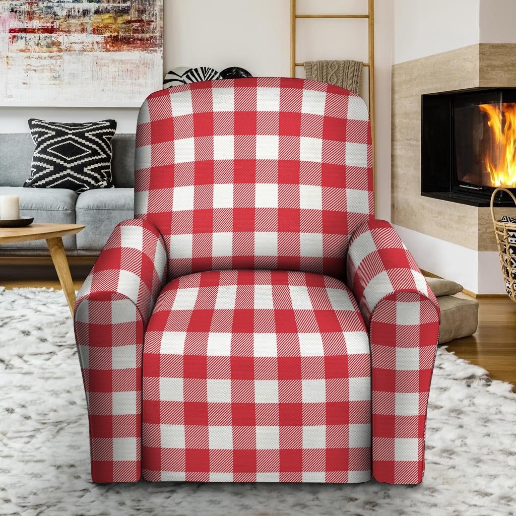 Red Lumberjack Recliner Cover-grizzshop