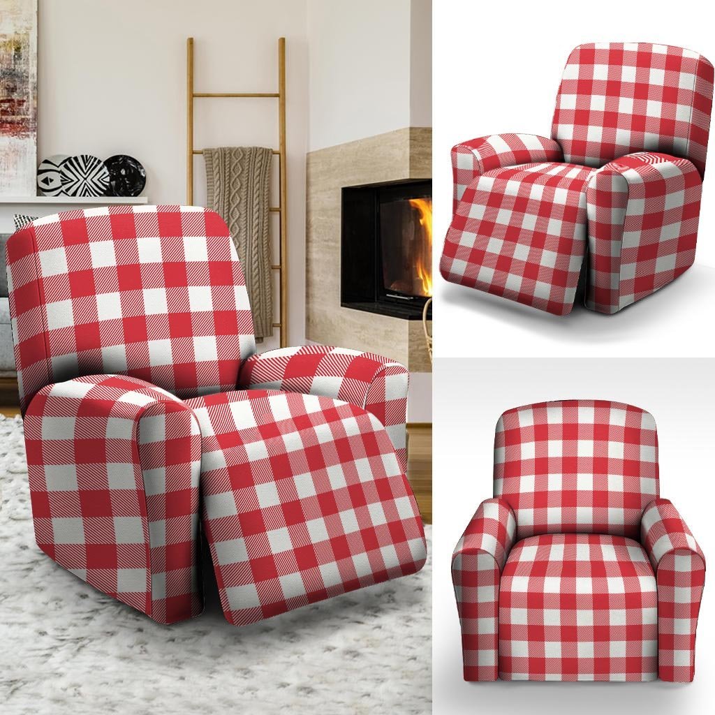 Red Lumberjack Recliner Cover-grizzshop