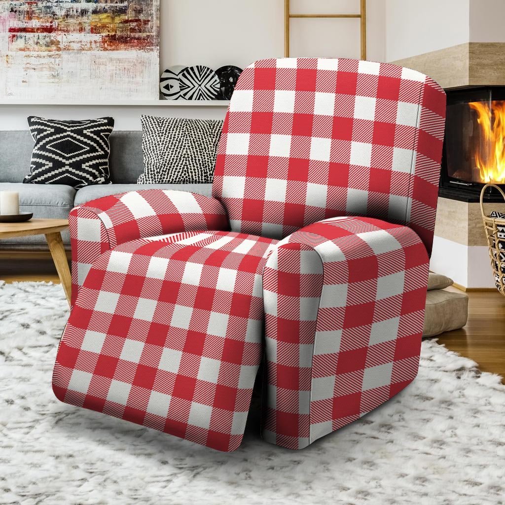 Red Lumberjack Recliner Cover-grizzshop