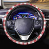 Red Lumberjack Steering Wheel Cover-grizzshop