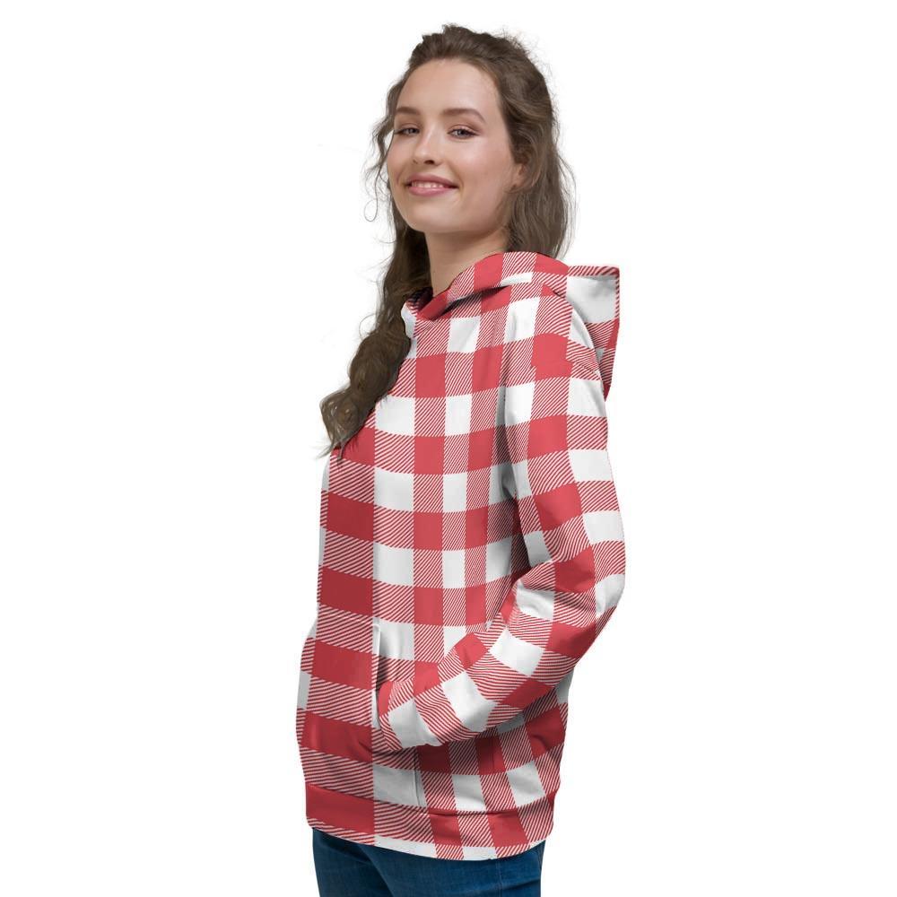 Red Lumberjack Women's Hoodie-grizzshop