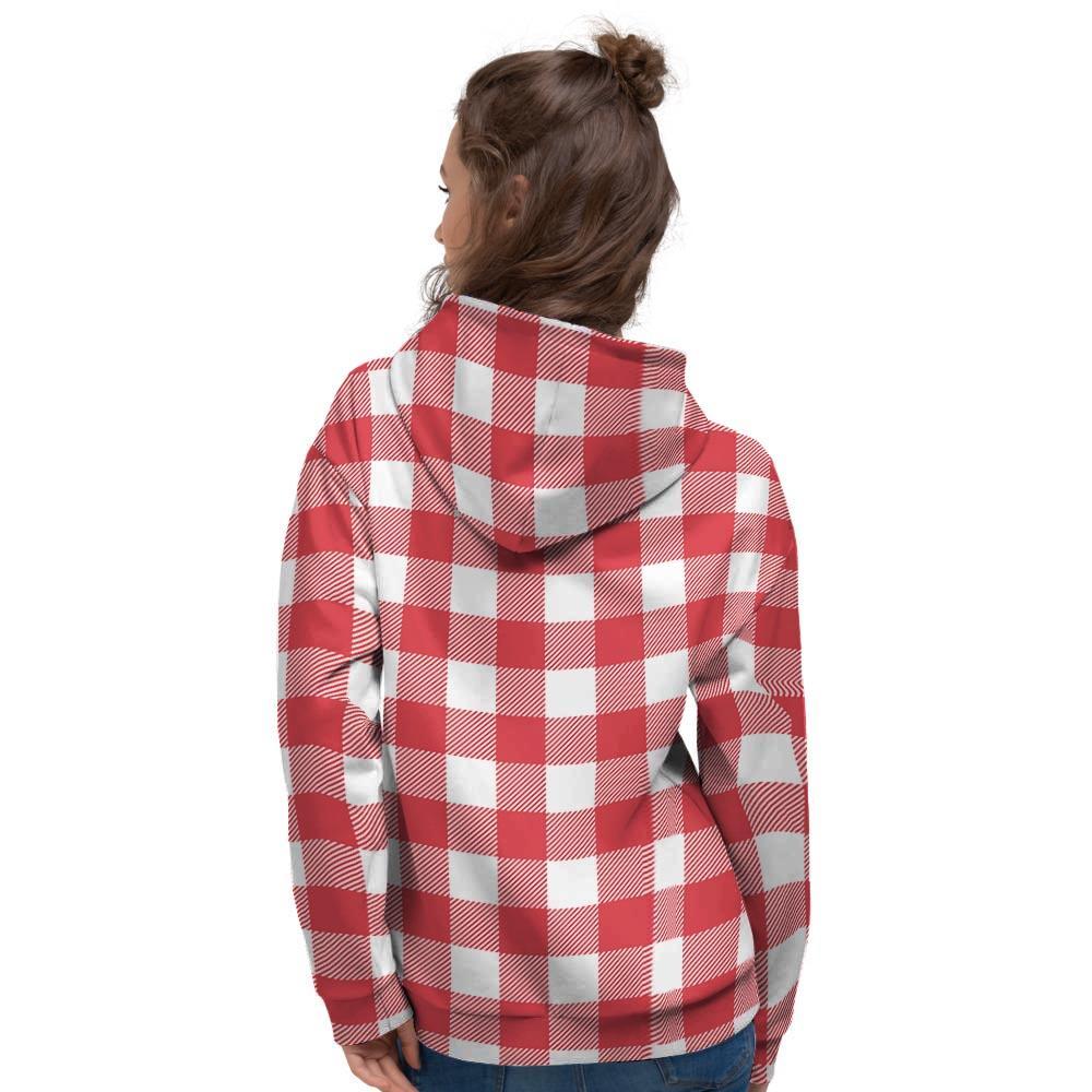 Red Lumberjack Women's Hoodie-grizzshop