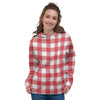 Red Lumberjack Women's Hoodie-grizzshop