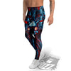 Red Machine Robot Print Men's Leggings-grizzshop