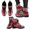 Red Mandalas Handcrafted Boots-grizzshop