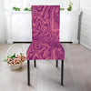 Red Marble Pattern Print Chair Cover-grizzshop