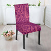 Red Marble Pattern Print Chair Cover-grizzshop