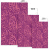 Red Marble Pattern Print Floor Mat-grizzshop