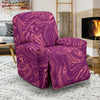 Red Marble Pattern Print Recliner Cover-grizzshop