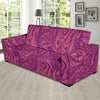 Red Marble Pattern Print Sofa Covers-grizzshop