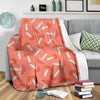 Red Mushroom Dot Pattern Print Blanket-grizzshop