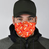 Red Mushroom Dot Pattern Print Face Mask-grizzshop