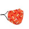 Red Mushroom Dot Pattern Print Face Mask-grizzshop