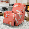 Red Mushroom Dot Pattern Print Recliner Cover-grizzshop