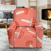 Red Mushroom Dot Pattern Print Recliner Cover-grizzshop