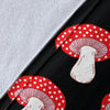 Red Mushroom Dot Print Pattern Blanket-grizzshop