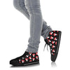 Red Mushroom Dot Print Pattern Men Women's High Top Shoes-grizzshop