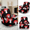 Red Mushroom Dot Print Pattern Recliner Cover-grizzshop