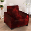 Red Nebula Galaxy Space Armchair Cover-grizzshop