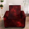 Red Nebula Galaxy Space Armchair Cover-grizzshop