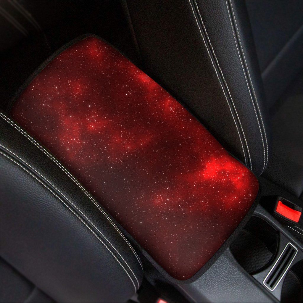 Red Nebula Galaxy Space Car Console Cover-grizzshop