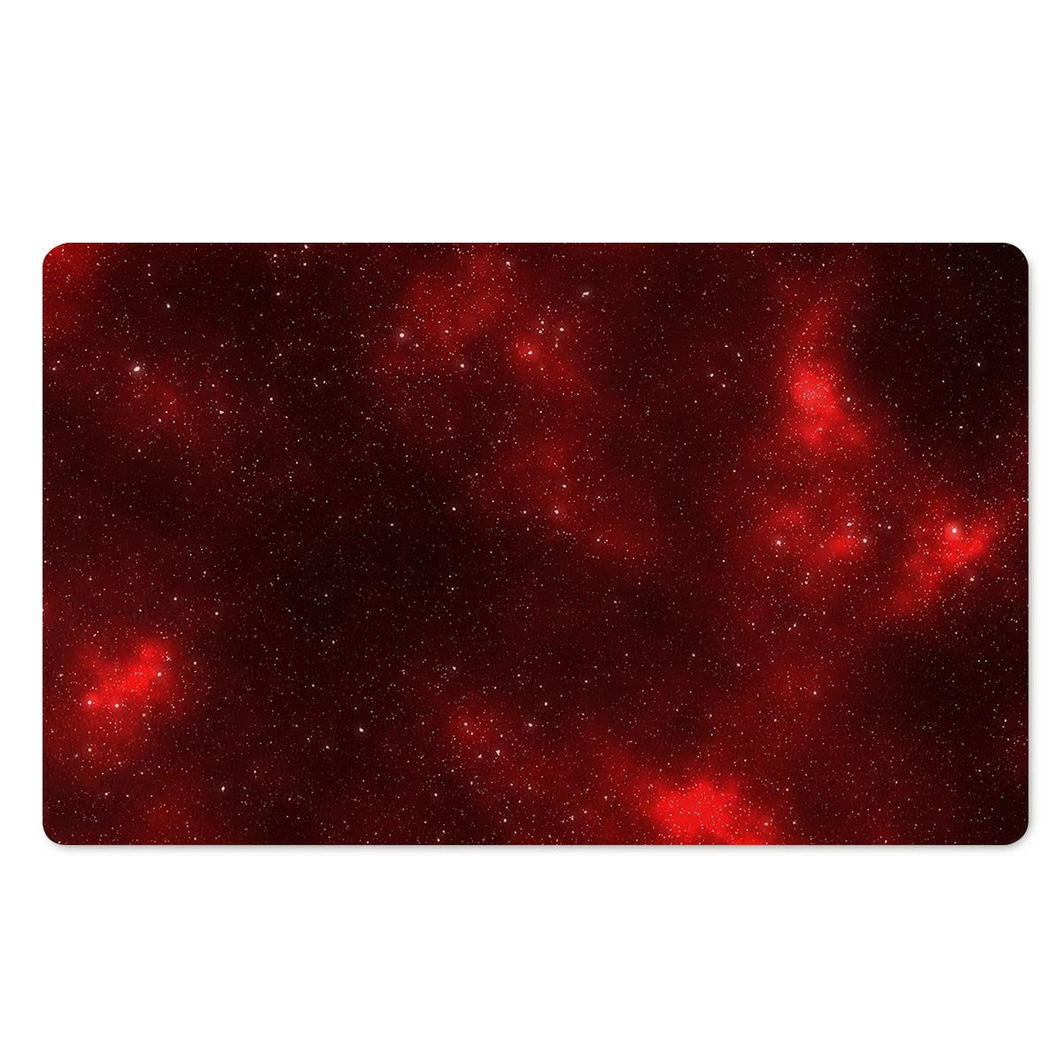 Red Nebula Galaxy Space Door Mat-grizzshop