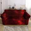 Red Nebula Galaxy Space Loveseat Cover-grizzshop