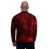 Red Nebula Galaxy Space Men's Bomber Jacket-grizzshop