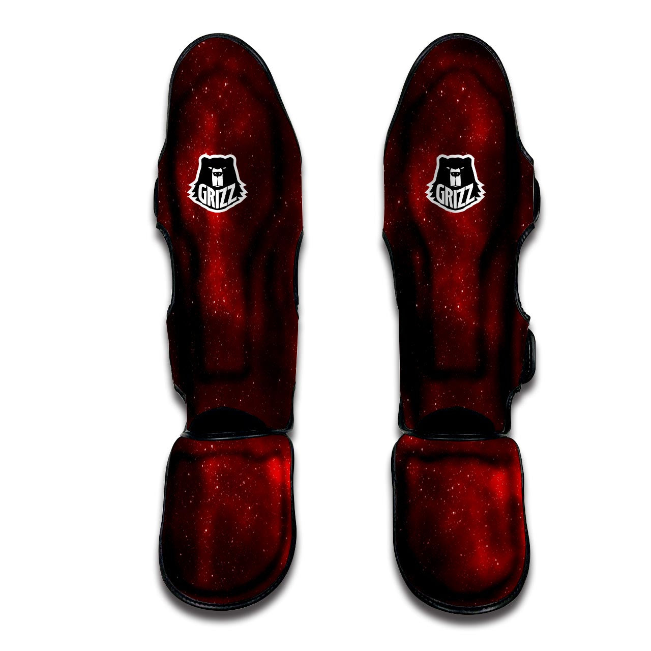 Red Nebula Galaxy Space Muay Thai Shin Guard-grizzshop