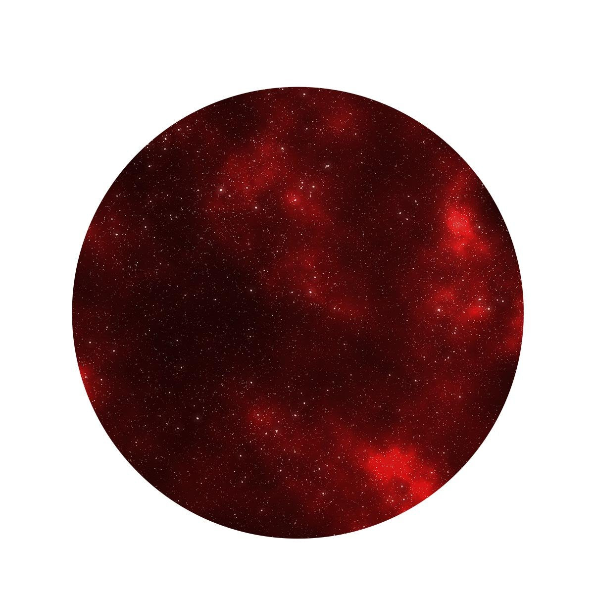 Red Nebula Galaxy Space Round Rug-grizzshop