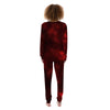 Red Nebula Galaxy Space Women's Pajamas-grizzshop