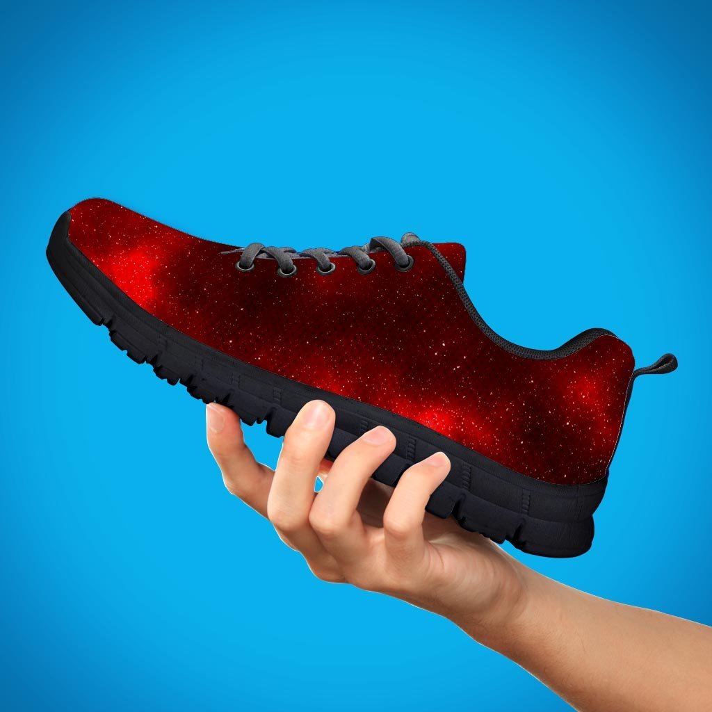 Red Nebula Galaxy Space Women's Sneakers-grizzshop